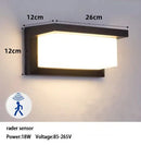 Modern LED Black Wall Sconce for House Garage Patio by Axyaa