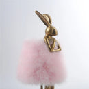 Axya Rabbit Resin Feather Table Lamp: Creative Bedroom Decor & Girl's Gift