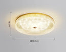 Axyaa Copper Crystal Circular LED Ceiling Light Luxe Modern Decor for Living Room