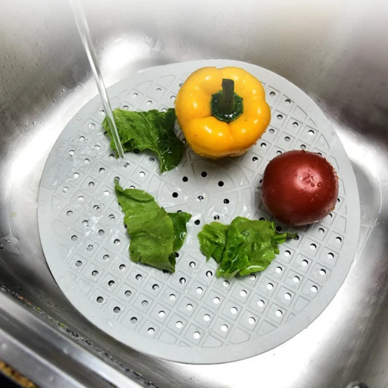 Axyaa Rubber Drain Pad Kitchen Sink Mat Non Slip Heat Insulation Square Rectangle