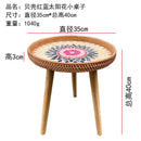 Axyaa Handmade Rattan Shells Coffee Table - Nordic Style Home Decoration