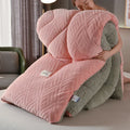 Axyaa Velvet Coral Fleece Queen Weighted Blanket: Soft & Cozy Winter Comforter