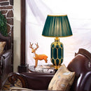 Axyaa European-style Ceramic Energy-saving Lamp for Living Room, Bedroom, Study