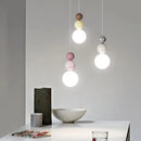 LED Cream Hanging Lamp - Modern Indoor Lighting for Bedroom, Living Room, and More
