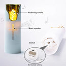 Axyaa Flameless Music Speaker Candle Lamp: Swinging Flame, LED Electric, Church & Cemetery