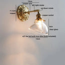 Axyaa Flower Design LED Wall Light Antique Gold Modern Bathroom Bedside Lamp