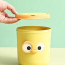 Axyaa Mini Desktop Trash Can with Lid for Office and Home