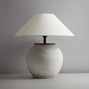 Axyaa Silent Style Pottery Living Room Lamp - Neo Chinese Designer Bedroom Table Lamp