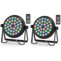 Axyaa 36LEDs Par Light Red Stage Disco Party Lights for Concert Wedding Theater