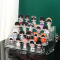 Axyaa Acrylic Stand Display Rack Anime Figure Storage Case Clear Organizer Shelf