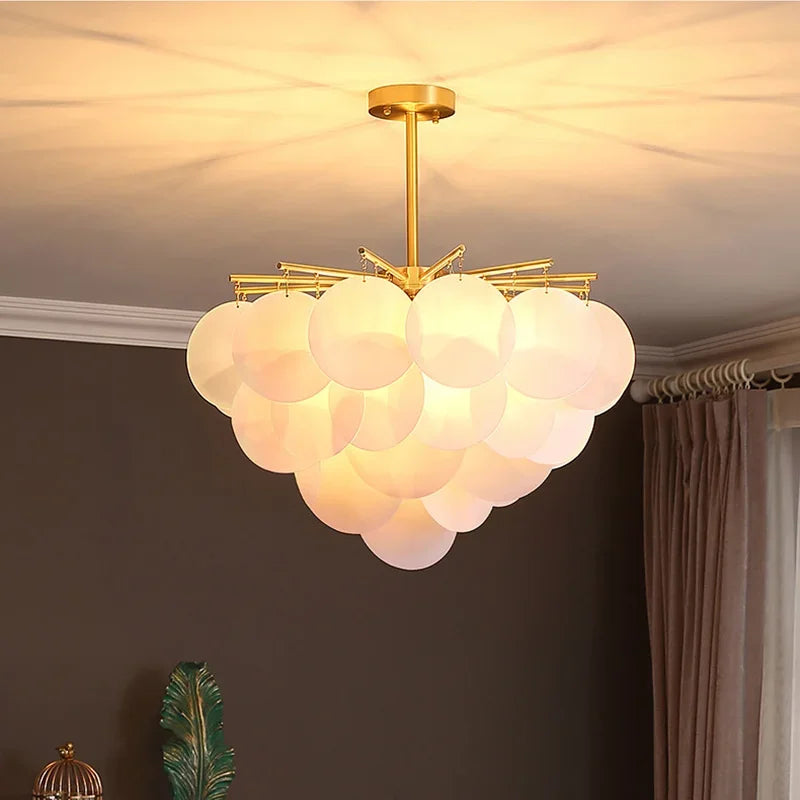 Axyaa Shell Chandelier Pendant Light for Modern Home Decor