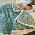 Axyaa Coral Velvet Sofa Blanket Farley
