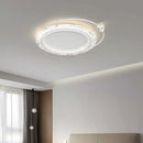Axyaa Gold Acrylic LED Round Ceiling Lamp - Modern Minimalist Nordic Chandelier