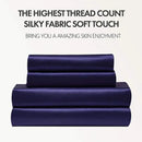 Axyaa Luxury Satin Bed Sheet Set: Queen/King Size Solid Silky Bed Linen Set