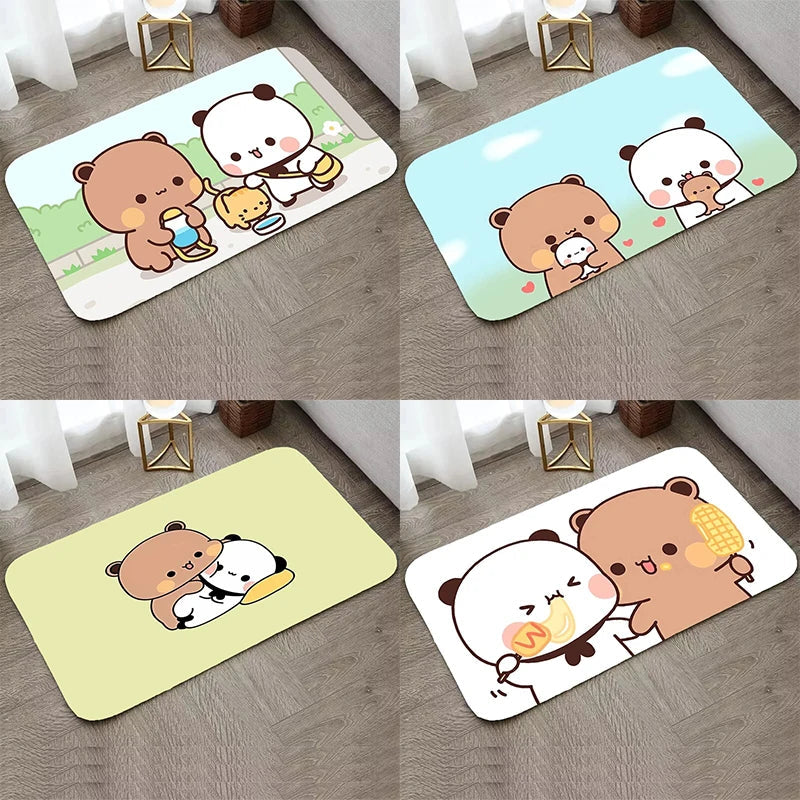 Axyaa Bear Carpet Entrance Mat - Water-Absorbent & Anti-Slip Home Decor