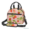 Axyaa Strawberry Lunch Bag Insulated Cooler Tote for School, Work, Picnic & Travel