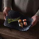 Axyaa Large Ceramic Japanese Sushi Plate: Retro Specialty Tableware