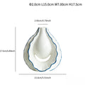 Axyaa Blue Line Drawing Ceramic Vase - Nordic Style Desktop Decoration