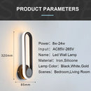 Axyaa LED Wall Sconce: Modern Indoor Bathroom Bedroom Light