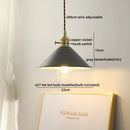 Axyaa White Ceramic LED Pendant Light Fixture with Copper Nordic Design