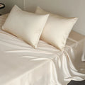Axyaa Mulberry Silk Bed Sheet Set Queen King Ultra Soft High End Bedding