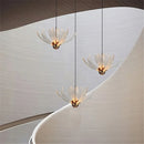Axyaa Gold Iron Art LED Chandelier for Dining Room, Foyer, Hotel, Stairs