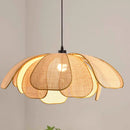 Axyaa Rattan Weave Petal Chandelier - Medieval Creative Art for Living Room