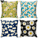 Axyaa Chrysanthemum Pattern Pillowcase for Home Garden Decoration
