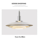 Axyaa Gradient White Red UFO Pendant Light for Dining Room & Kitchen