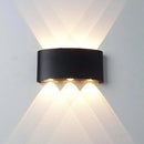 Axyaa LED Wall Sconces - Modern Indoor Outdoor Up Down Lights for Living Room & Bedroom