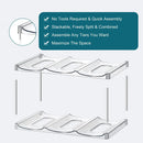 Axyaa Stackable Water Bottle Organizer for Cabinet – Clear Plastic Kitchen Storage Holder