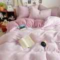Axyaa Double Winter Milk Fleece 4-Piece Bedding Set, Flannel Double Series