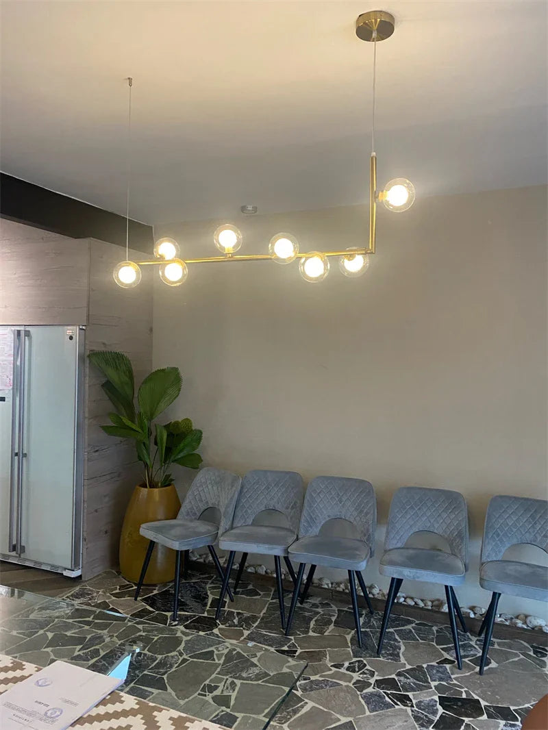 Axyaa Nordic Chandelier: Luxury Magic Bean Pendant Lamps for Modern Dining Room Decor