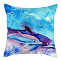 Axyaa Dolphin Pattern Cushion Cover 45x45cm