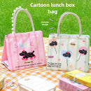 Axyaa Cartoon Lunch Box Bag: Korean Style Ice Bag for Student Worker, Thermal Lunch Storage