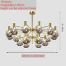 Axyaa Nordic Mocha Pendant Lights: Modern Molecular Design for Luxury Decor
