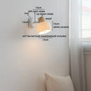 Axyaa Nordic LED Wall Sconce Rotate White Ceramic Indoor Light