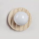 Axyaa Yellow Cave Stone LED Wall Sconce Modern Glass Stair Light Fixtures