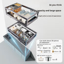 Axyaa Cabinet Pull-out Seasoning Storage Rack Drawer - Silent Damping Basket