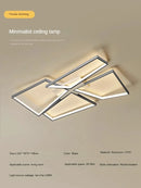 Axyaa LED Square Ceiling Light: Modern Nordic Fixture for Living Room, Bedroom, Dining, Study