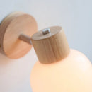 Axyaa Glass Wall Sconce Light Fixture for Bedroom and Bathroom