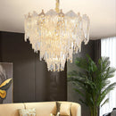 Axyaa Modern Luxury Crystal Chandelier for Living Room and Restaurant