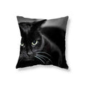 Axyaa Black Cat Cushion Cover for Sofa, Car, Office, Game Chair - Cute & Funny