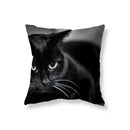 Axyaa Black Cat Cushion Cover for Sofa, Car, Office, Game Chair - Cute & Funny