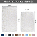 Axyaa White Memory Foam Non-Slip Bath Mat - Soft & Absorbent Rug
