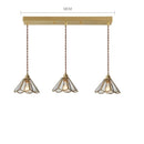 Axyaa Nordic Copper LED Pendant Light with Knob Switch for Bedroom Dinning Living Room