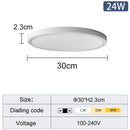Axyaa Ultra Thin LED Ceiling Lamps for Bedroom & Living Room with Various Light Options