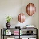 Axyaa Minimalist Danish Pendant Light: Ufo Lampshade, Rustic Fabric Lantern Lamp