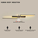 Axyaa Black Gold LED Wall Lamp Up&Down Sconce Lighting