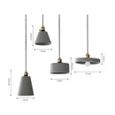 Nordic Cement LED Pendant Lights by Axyaa - American Vintage Dinning Room Suspension Fixture